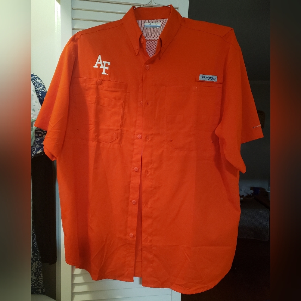 Columbia PFG Air Force Falcons Mens Shirt Fishing Gear